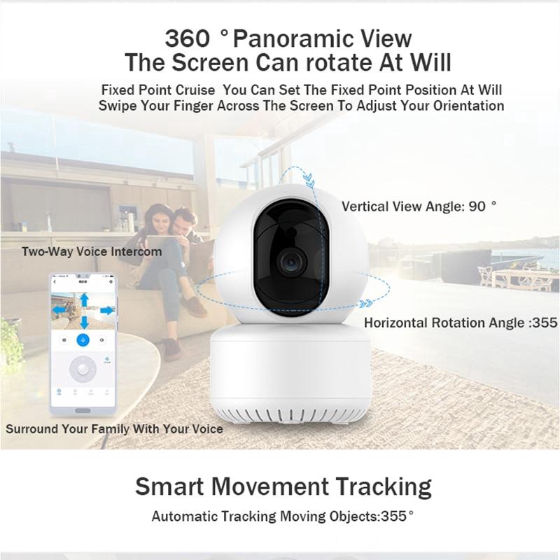 EVKVO - Theo dõi tự động -ICSEE APP Wireless 3MP WIFI PTZ IP Camera CCTV H.265 P2P Home Security Surveillance Camera