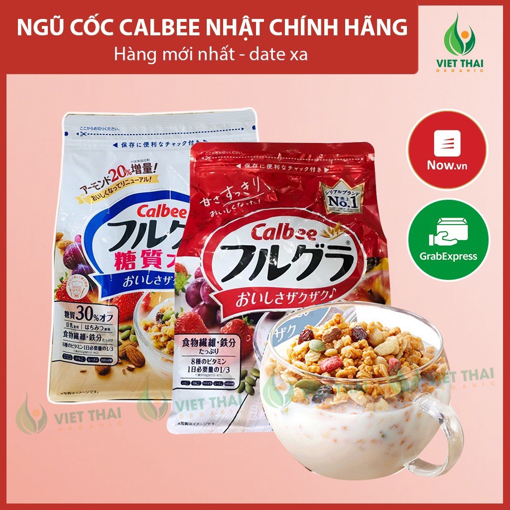 [NGON TUYỆT] Ngũ cốc Calbee Giảm Cân Ăn Kiêng Nhật Bản mix hoa quả trái cây sữa chua dùng ăn sáng