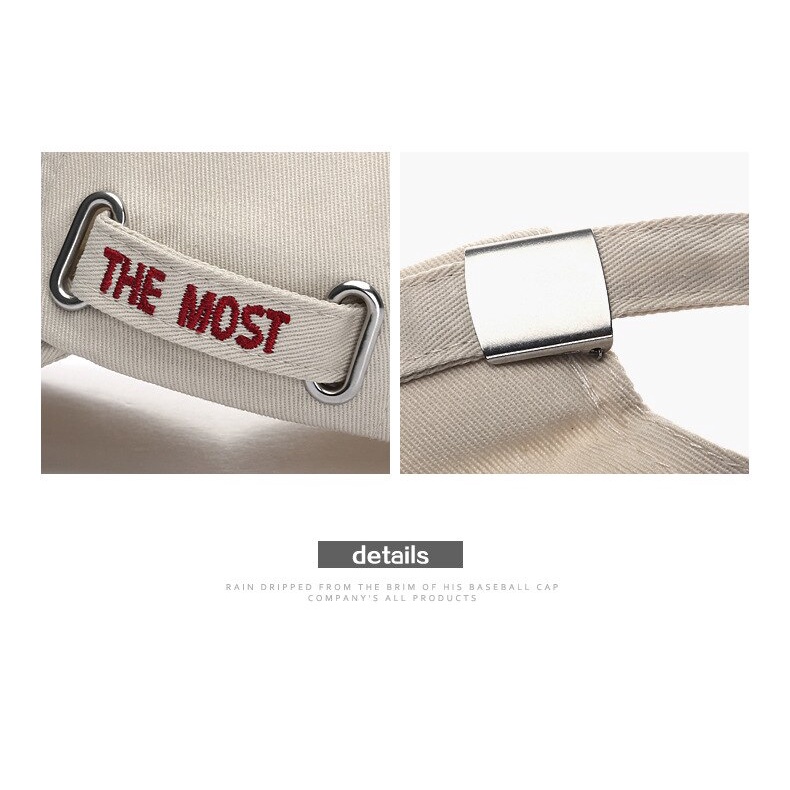 Mũ lưỡi trai thêu chữ thời trang unisex đơn giản