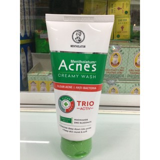 Sữa Rửa Mặt Ngừa Mụn ACNES TRIO ACTIVE - ACNES Creamy Wash 100g