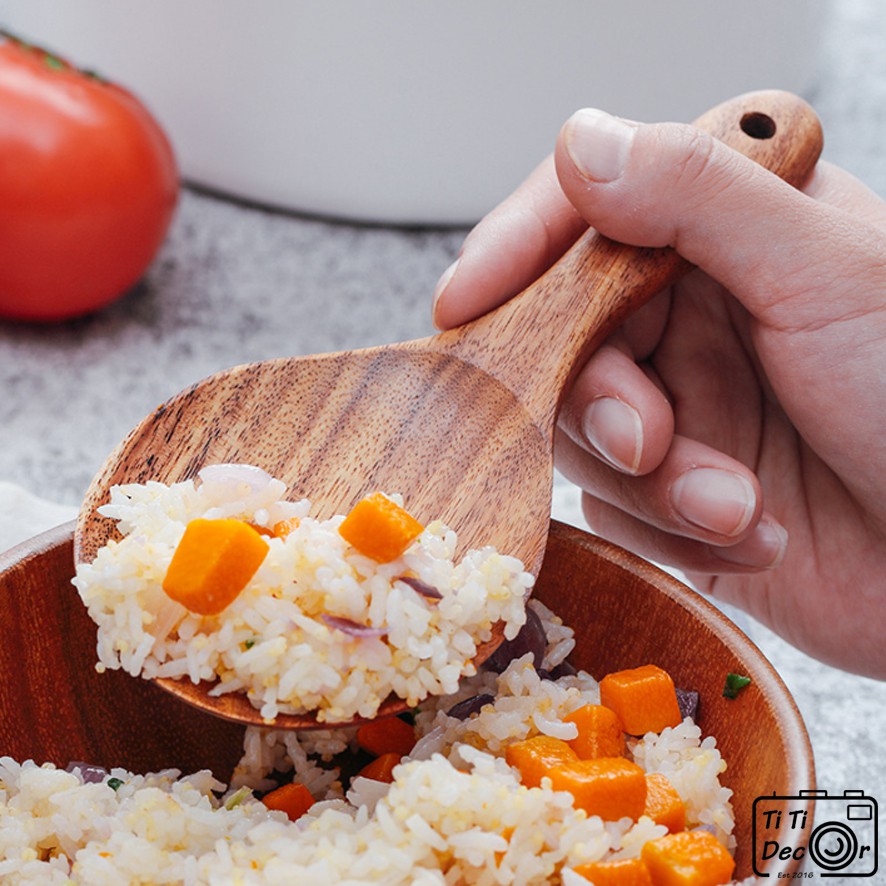 Dụng cụ bếp bằng gỗ trang trí chụp ảnh, decor nhà cửa, cửa hàng