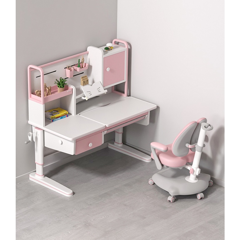 Bộ bàn học thông minh cho bé bộ bàn học chống gù LEX–N1 và ghế LEX-811