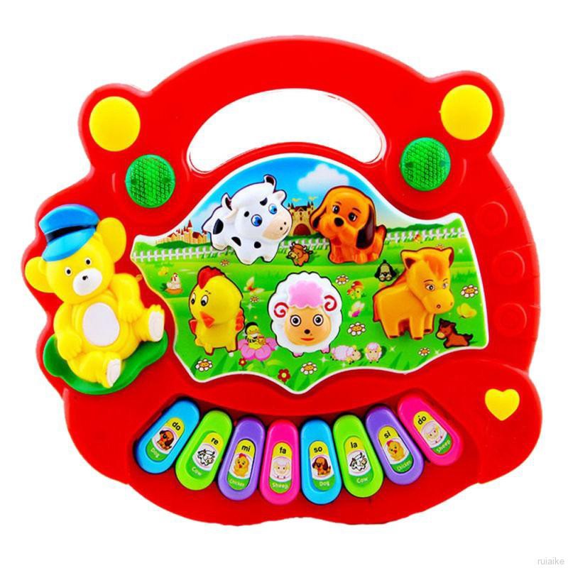 🍭 ruiaike 🍭 Musical Educational Animal Farm Piano Developmental Music Toys for Baby Kids