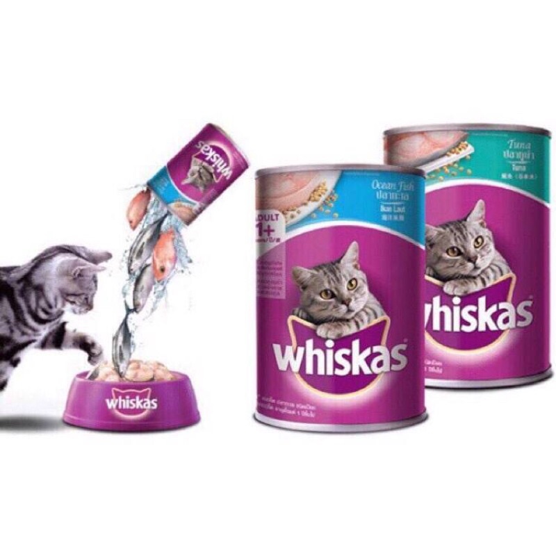 Thức Ăn Mèo - Whiskas Pate Lon 400g