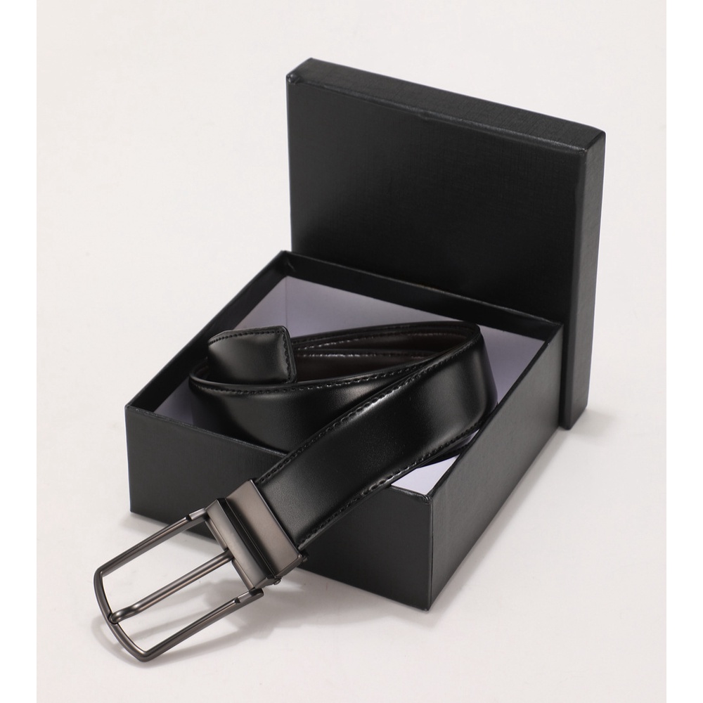 Thắt lưng Nam, dây lưng mặt khóa kim Công Sở, dây da khâu viền bền bỉ lịch lãm - Có Bảo hành