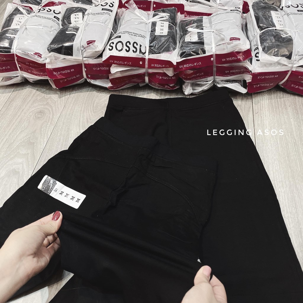 Quần Legging Dài Asos PEONYB Nữ [FREESHIP]  Leg nâng mông tôn dáng, thun ôm body màu đen Ulzzang SIÊU ĐẸP