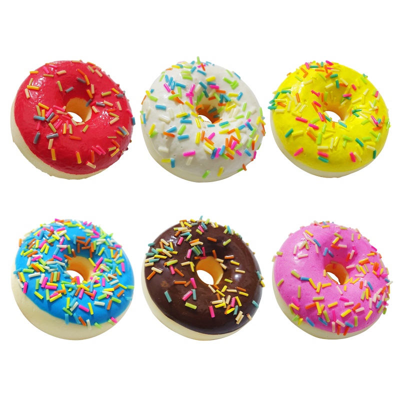 Đồ Chơi Nắn Bóp Đàn Hồi Giảm Stress Hình Bánh Donut 4in 6 2cm 2