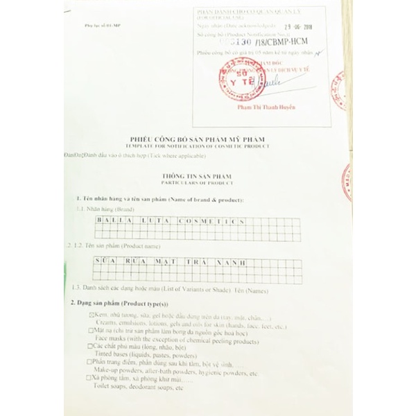 Sữa Rửa Mặt Balla Luta chính hãng - Làm sạch da, giữ ẩm, ngừa mụn, sáng da - 893614400185