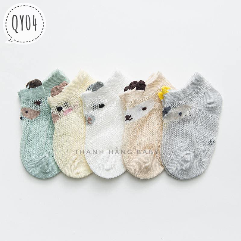 [Mã SKAMFSW175 giảm 10K đơn 50K] Tất lưới cho bé Thanh hằng baby từ 0 - 3 tuổi