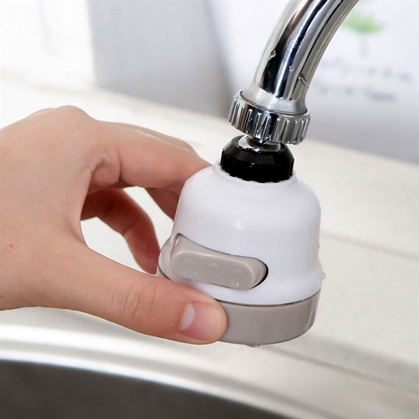 đầu nối vòi nước bồn rửa bát thay đổi cách phun của nước và xoay 360độ