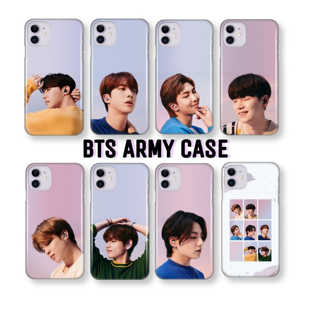 Ốp Điện Thoại Cứng In Hình Bts Cho Iphone Samsung Oppo Vivo Xiaomi Redmi Realme Bìa In 3D