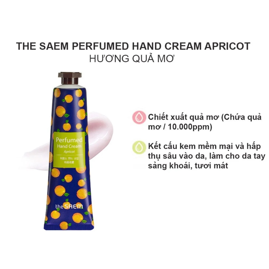 Kem Dưỡng Da Tay Hương Nước Hoa the SAEM Perfumed Hand Cream 30ml