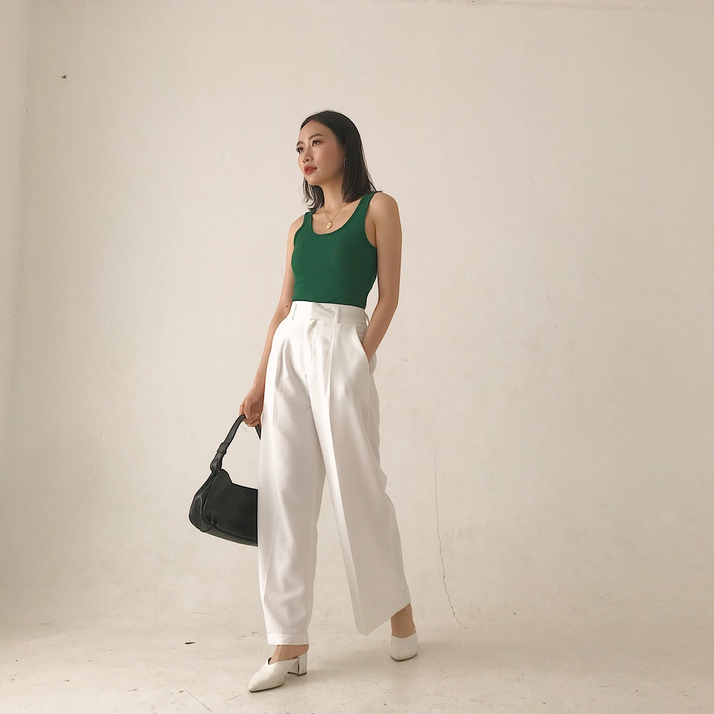 Quần Mia Ritta culottes cạp cao chun lưng Q331