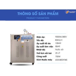 Máy rửa xe ô tô hơi nước nóng Kokoro T9000 - bảo hành 1 năm - Tahico