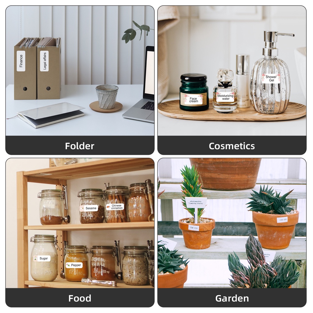 Niimbot D11/D110 Nhãn in Tên Nhãn dán nhãn trắng không thấm nước tự dính