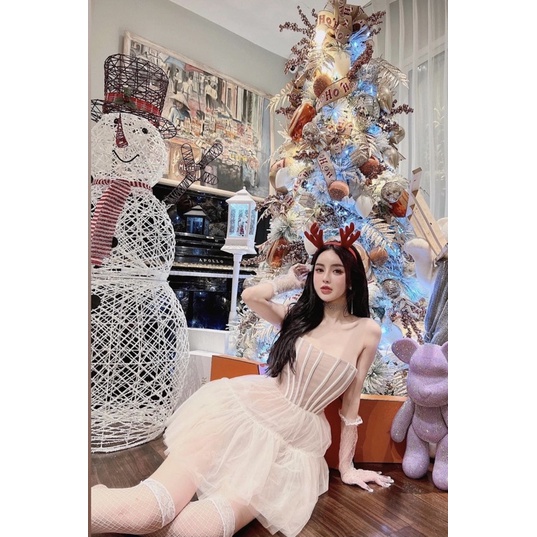 Đầm Corset Lưới.