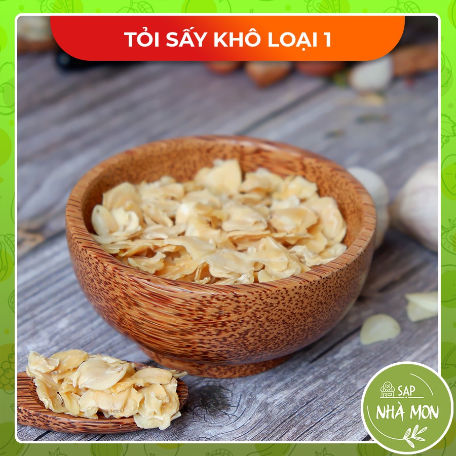 Tỏi Sấy Khô Thái Lát Đặc Sản Hành Tỏi Kinh Môn Hải Dương 250g
