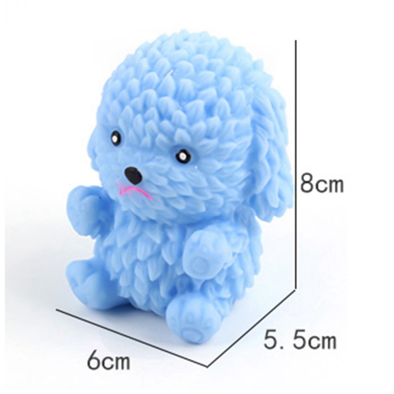 Đồ chơi bóp giảm căng thẳng hình chú chó dễ thương màu sắc ngẫu nhiên