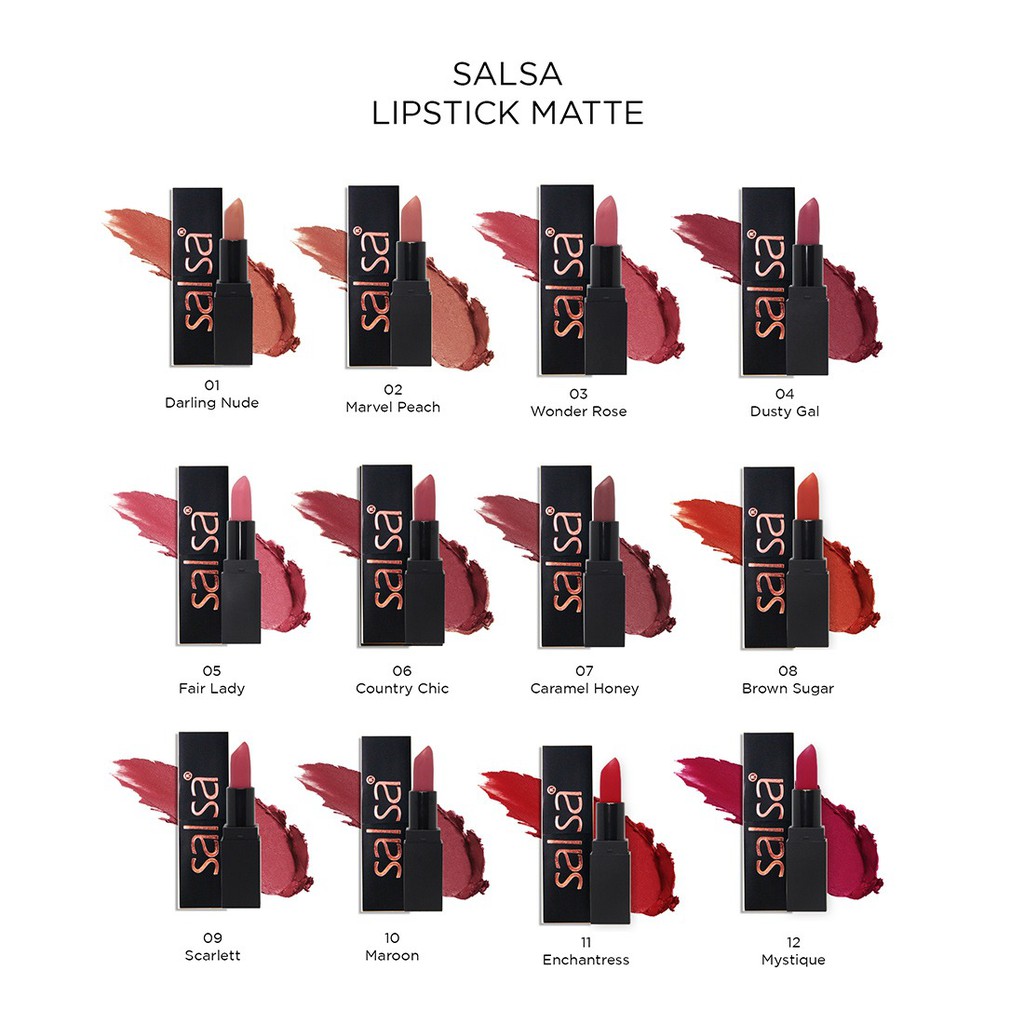 (hàng Mới Về) Son Lì Trang Điểm Lâu Trôi Chống Thấm Nước Salsa | BigBuy360 - bigbuy360.vn
