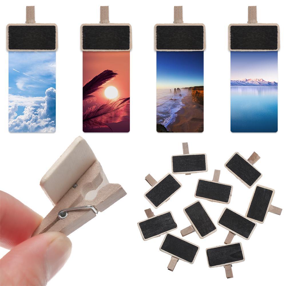 Set 1 / 10 Bảng Đen Viết Phấn Mini DIY Đa Ứng Dụng