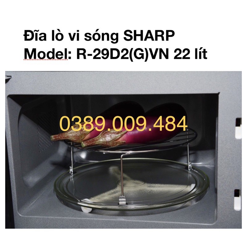 Đĩa lò vi sóng Sharp R-29D2(G)VN -22 lít