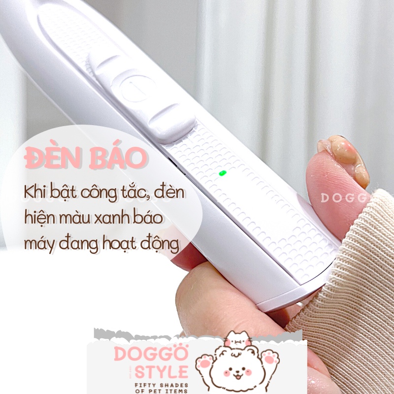 Tông Đơ Cạo Bàn Chân, Khoé Mắt Và Tai Có Đèn Led Cho Thú Cưng Cổng Sạc Usb