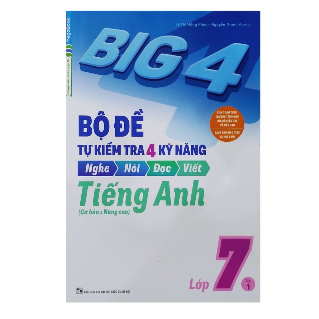 Sách - Big 4 bộ đề tự kiểm tra 4 kỹ năng tiếng anh lớp 7