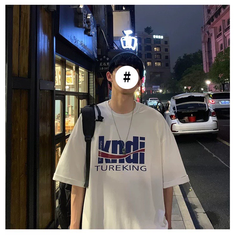 Áo phong tay lỡ in chữ KNID phong cách cách trẻ trung nam nữ mặc cực đẹp | BigBuy360 - bigbuy360.vn