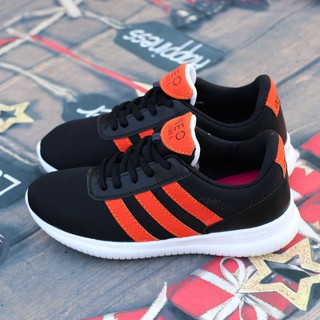 Giày thể thao nam nữ đen kẻ sọc