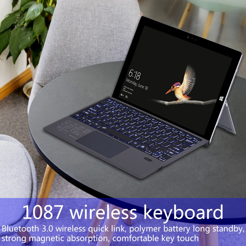 Bàn Phím Bluetooth Không Dây Siêu Mỏng Cho Microsoft- Surface Go / Go 2（No Backlight） | BigBuy360 - bigbuy360.vn