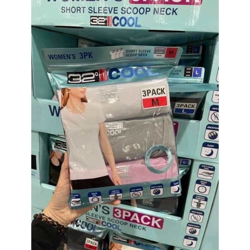 SET 3 Áo Nữ DEGREE 32 Cool Chính hãng ( Sale Costco Mỹ)