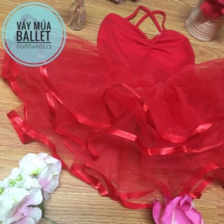 Váy múa ballet hai dây (có sỉ từ 5c)