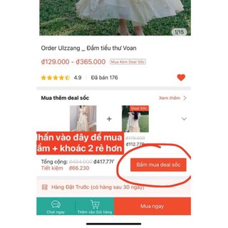 Order Ulzzang _ Đầm tiểu thư Voan