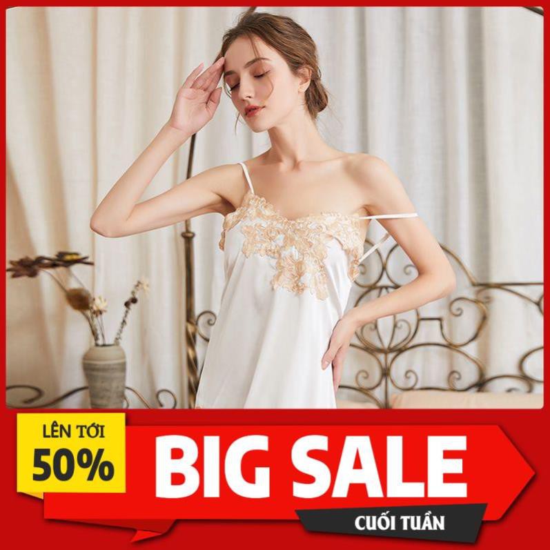 đồ ngủ nữ mùa hè sexy Đêm lửa sling băng đồ ngủ lụa mùa xuân và mùa thu Hàn Quốc lụa công chúa ren phục vụ tại nhà năm *