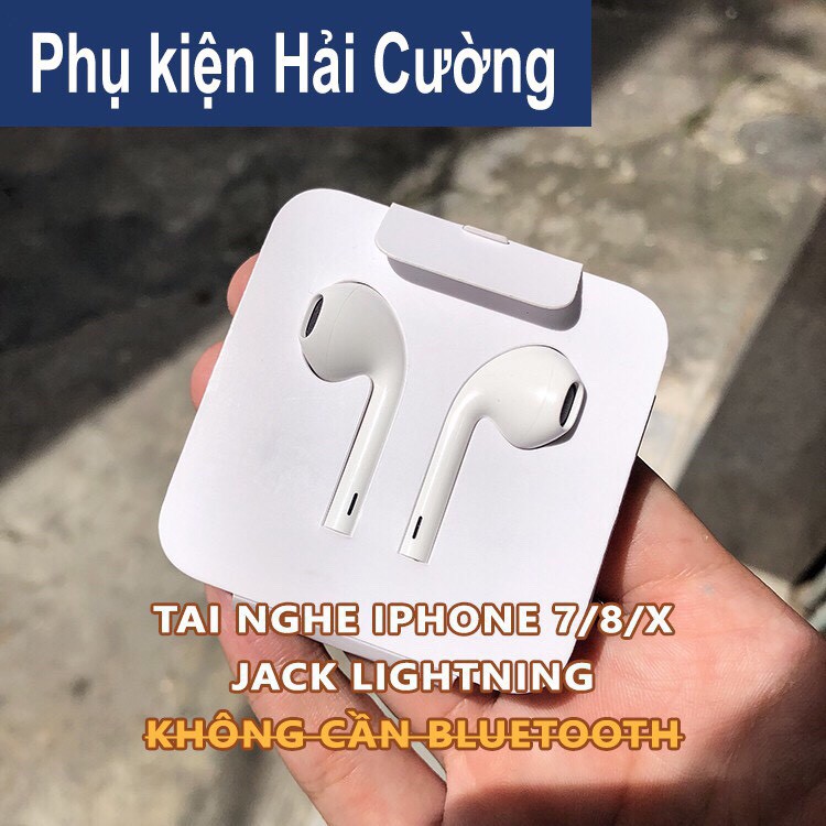 Tai nghe Lightning cho iPhone 7 [BẢO HÀNH 12 THÁNG]  Tai nghe lightning zin âm cực êm tương thích với tất cả các dòng IP