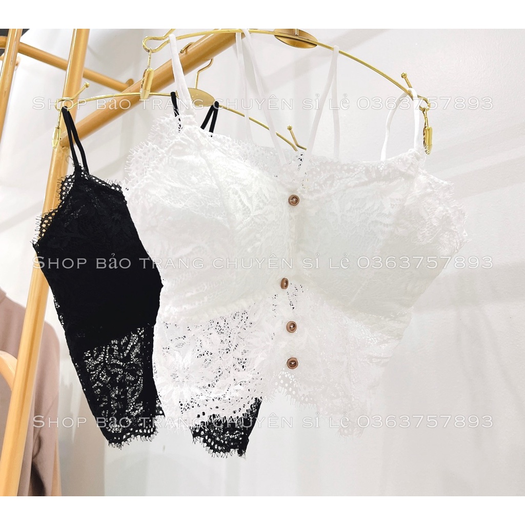 Áo Bra Ren Cúc Bấm Phong Cách Gợi Cảm Sexy Ren Kiểu Dáng Quyến Rũ