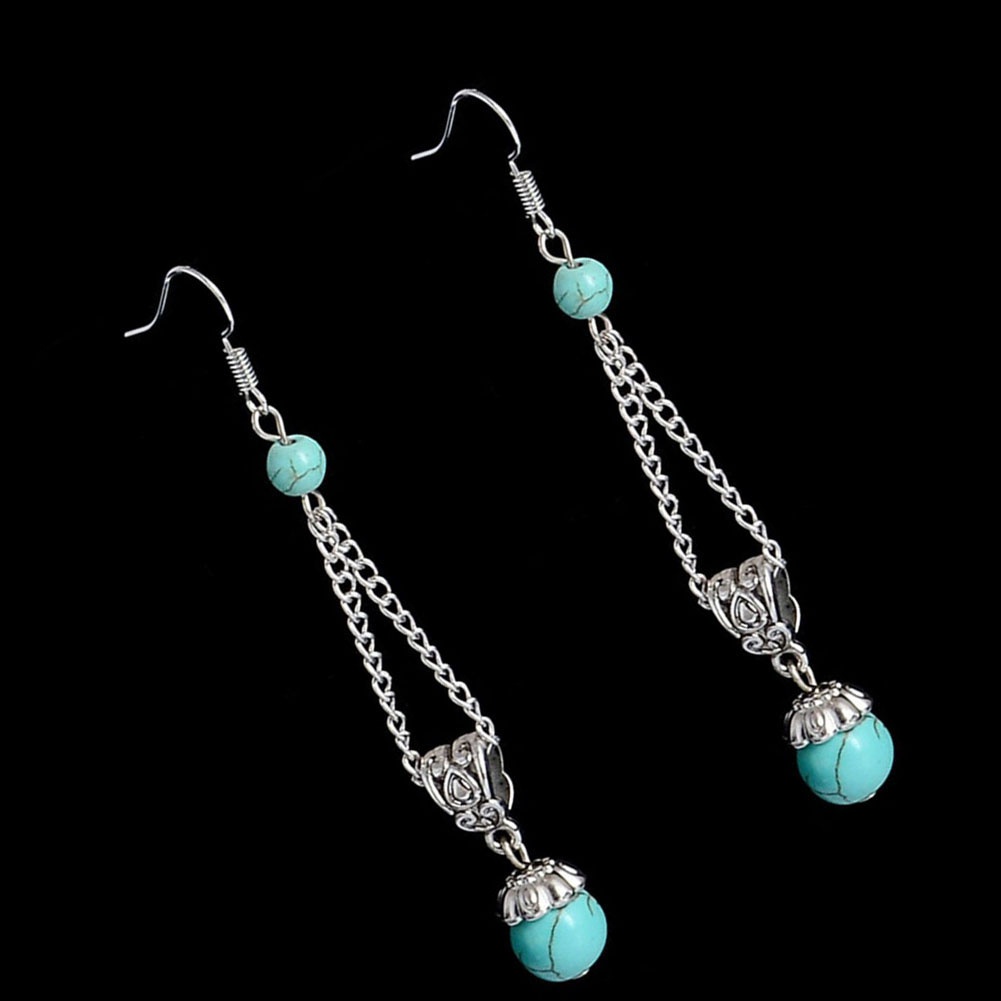 Hoa tai dáng dài phong cách Tây Tạng thời trang dành cho nữ