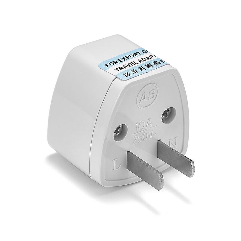 1 cái universal au uk us eu plug adapter us to eu converter black / white australian euro travel adapter ổ cắm điện