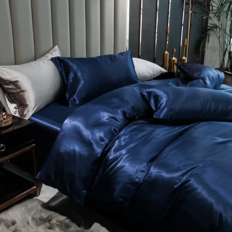 Bộ 4/5 món Abraca Dabra gồm ga trải giường vỏ gối bằng lụa mát trang trí giường ngủ phong cách Hàn Quốc 1m2 1m6 1m8