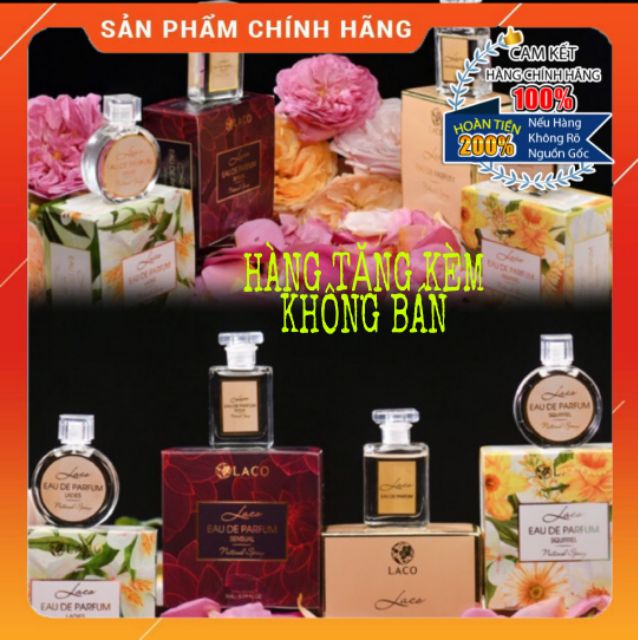 Nước Hoa Mini Cao cấp LACO sét 4 lọ