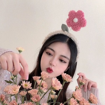 Băng đô lông đính hoa xinh xắn cho nữ