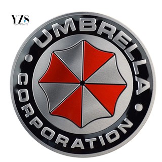 Sticker nhôm 3D dán xe hơi khắc chữ Corporation Umbrella