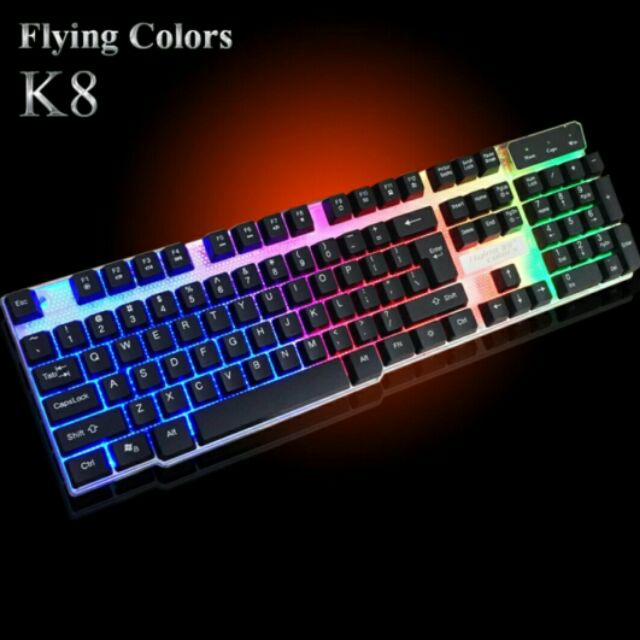 Bàn phím games Flying K8 Led 7 màu