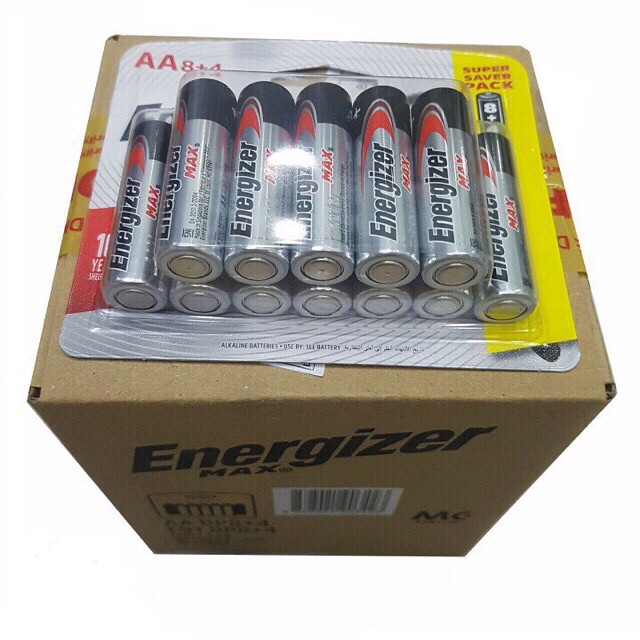 Pin AA Energizer Max - E91BP8+4 Hàng Chính Hãng DKSH Việt Nam Vỉ 12 Viên