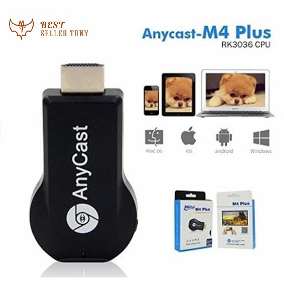 HDMI không dây Anycast M4 Plus   CHip xử lý thế hệ mới nhất 2018