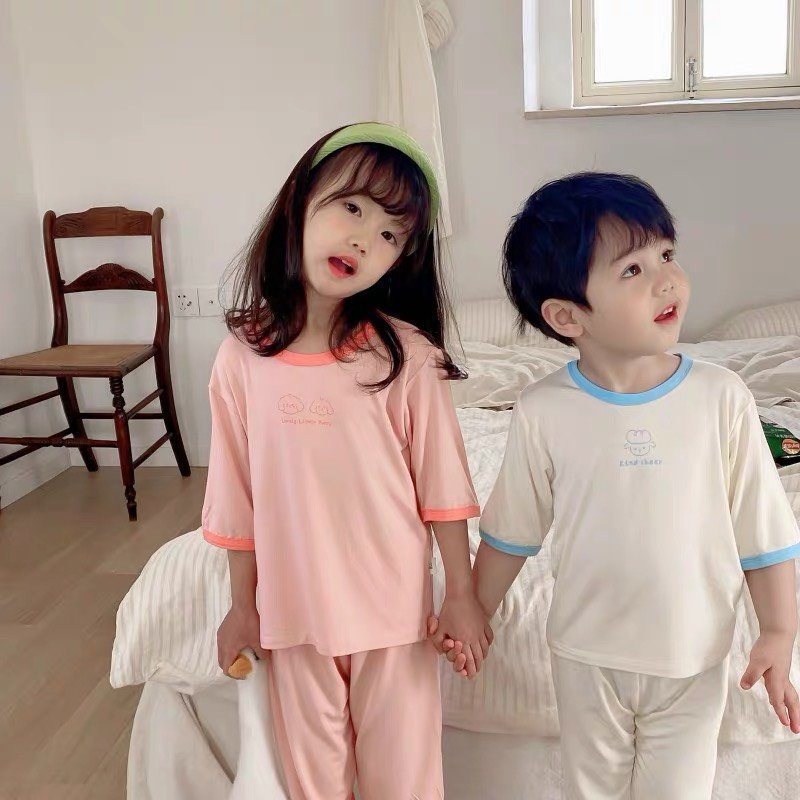 Bộ Quần Áo Trẻ Em Minky Mom Lửng Lovely Nhiều Màu Cho Bé Chất Thun Lạnh Siêu Mềm Mịn Mát