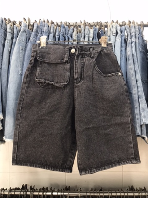 Quần ngố Jeans 4 màu kèm túi JEANS siêu đẹp | BigBuy360 - bigbuy360.vn