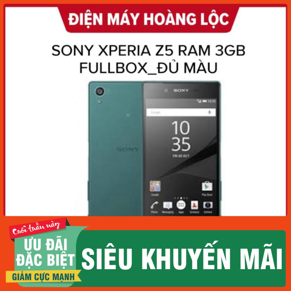 GIÁ SIÊU SỐC  điện thoại Sony Z5 - sony Xperia Z5 Chính hãng ram 3G/32G zin mới GIÁ SIÊU SỐC