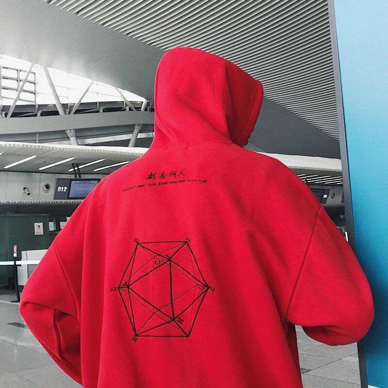 Áo hoodie in hình lập phương unisex, nỉ dày dặn form rộng phong cách ulzzang có 4 màu dành cho nam, nữ, cặp đôi | BigBuy360 - bigbuy360.vn