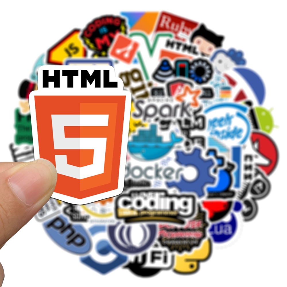 Bộ 10/50 Sticker Hoạt Hình Dán Trang Trí